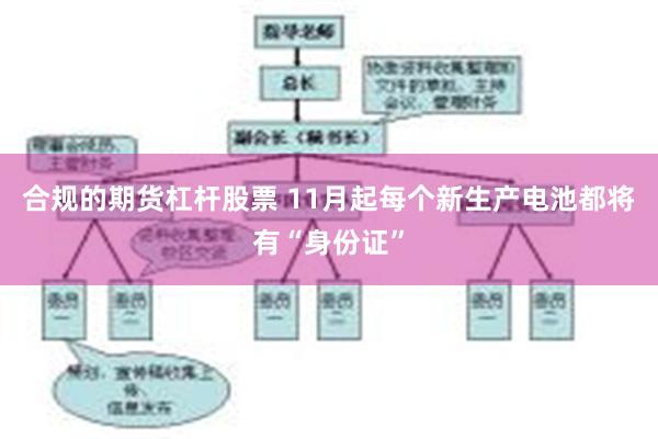 合规的期货杠杆股票 11月起每个新生产电池都将有“身份证”