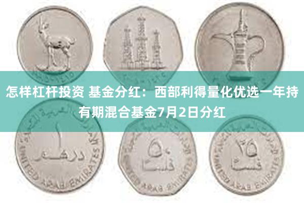 怎样杠杆投资 基金分红：西部利得量化优选一年持有期混合基金7月2日分红
